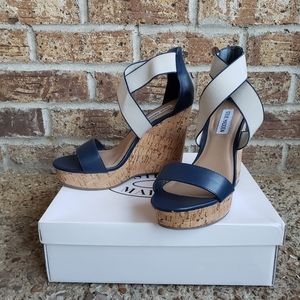 Steve Madden Eddna Cork Wedges
